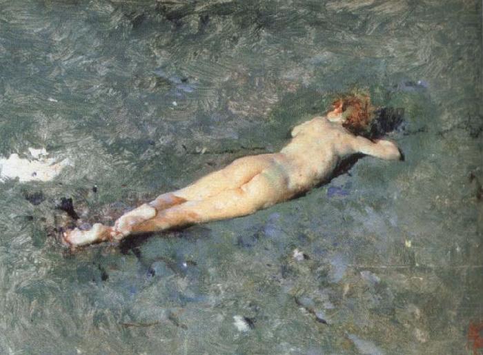 Mariano Fortuny y Marsal nude on the beach at portici china oil painting image